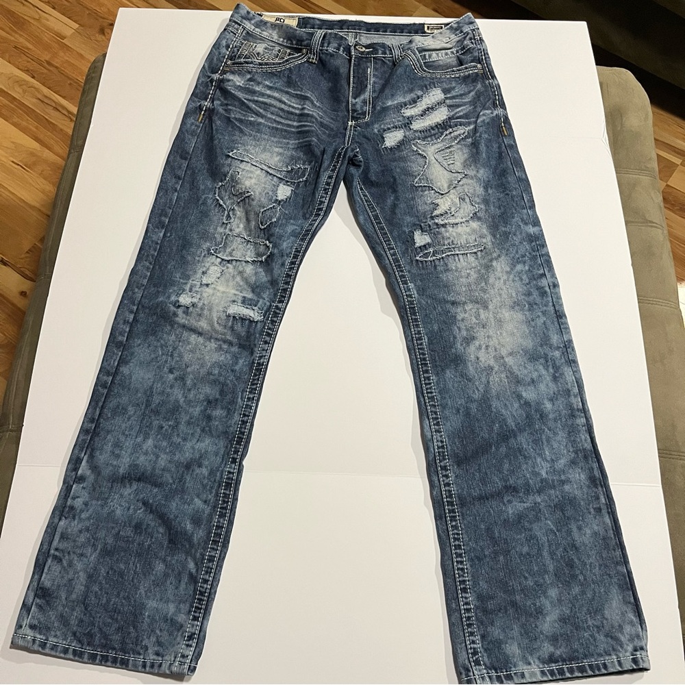 Amongst Others American‎ Legacy Original Bootcut 38 x 34 Distressed Jean *FLAW